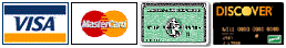 visa, mc, amex, disover accepted